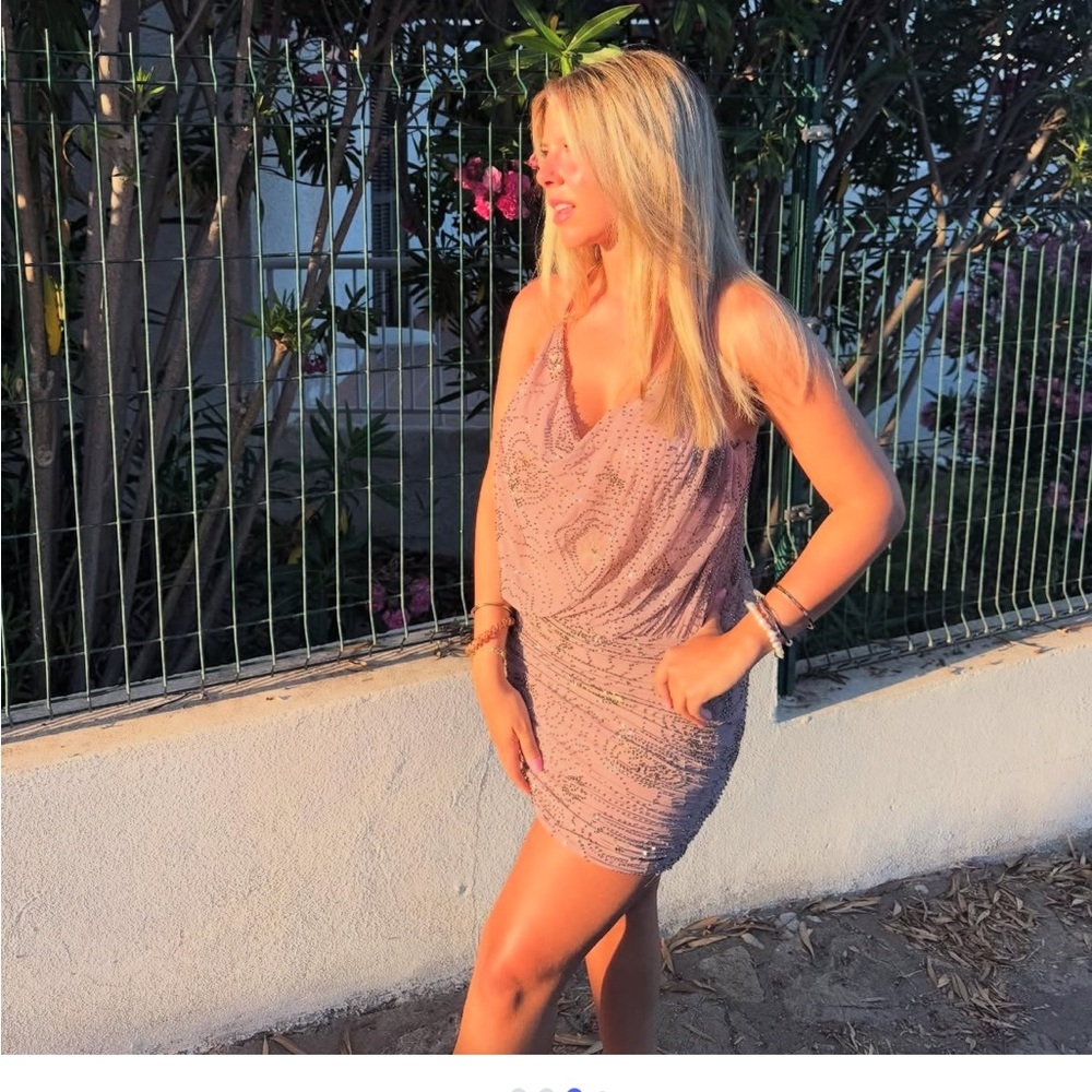 NEW ! ZARA ZARA BEADED SEQUIN DRESS L 
🚨FIRM PRICE NO DISCOUNT ON THIS DRESS